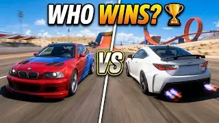 INSANE CAR RACE: BMW M3-GTR vs LEXUS RC F 🏆| Thrustmaster T300 Wheel