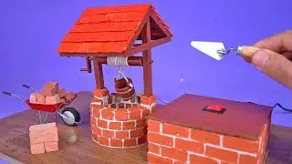Amazing Construction of a Mini Water Well with Mini Bricks