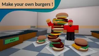 Граю в гру Cook Burgers в roblox!