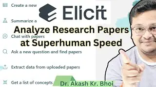 How to use Elicit for Literature Review and to Generate Research ideas and Objectives || Hindi