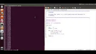 Plot a sine graph in terminal window
