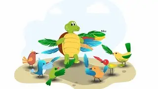 Learn Igbo - bedtime story - Akụkọ ifo.  (Tortoise and the Birds - Akụkọ Mbe na Ụmụ Nnụnụ)