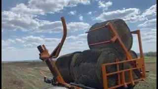 Подборщик-транспортировщик рулонов TRB10L загрузка рулонов из линии