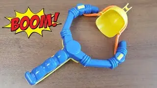 Рогатка для снежков Sport & Fun из магазина Фикс Прайс Fix Price Распаковка и обзор игрушки