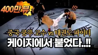 다시는 태권도를 무시하지 말아라 !! 중국 쿵푸 파이터 vs 대한민국 태권도 파이터 ㄷㄷ