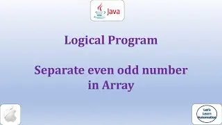 20 - Separate even odd elements in Array