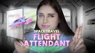 ASMR - Futuristic Space Travel ✈️  [Flight Attendant Roleplay, Sci-fi]