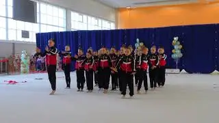 Показательное выступление гимнасток из города Щелково