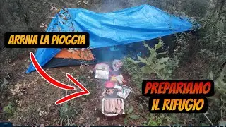 PREPARIAMO IL RIFUGIO ANTI PIOGGIA!!😱
