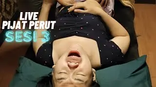 LIVE Pijat Perut wanita cantik terbaru, SAKITNYA ga Nahan😭