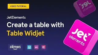 How to create a table with JetElements Table widget
