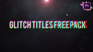 Glitch Titles Pack For Premiere Pro Presets || Title Templates