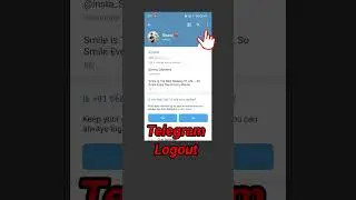 #shorts Telegram Logout Kaise Karen | How To Logout Telegram Account #telegramlogout #viralvideo