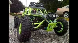 WLtoys 12428 2.4G 1/12 4WD RC Crawler SOLAR POWER JumperT8SG Run