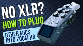 No XLR?  How To Plug Mics Into Zoom H6 |  Ming Effect
