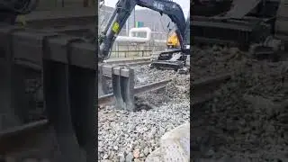 JingGong railroad excavators save huge labor hard works in higher efficiency