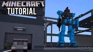 MINECRAFT : How To Build Gundam Blue Destiny Unit 1 Tutorial