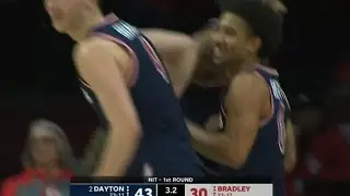 Dayton vs Bradley NIT Tournament Highlights 2026 College Basketball Highlights 