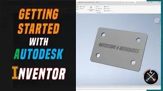 Getting started with Autodesk Inventor - Lection 1 - 2D sketch, Extrude, Cut, Chamfer and Mirror