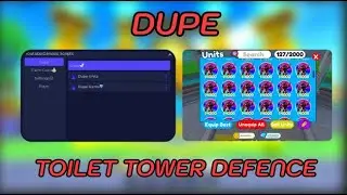 FREE DUPE SCRIPT | TOILET TOWER DEFENCE｜MOBILE+PC