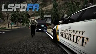 [NO COMMENTARY]-SHERIFF's STANDOFF: PURSUING SUSPECT TAKES HOSTAGE🔥 #lspdfr #gta #sheriff #4k #2k