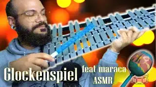 *ASMR* Glockenspiel (feat 1 maraca) | binaural tapping and scratching | Percussive Sounds ASMR