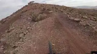 Scott Ransom E-ride 920 E-Bike on the rocky hills of Al Taween Enduro Trails Fujairah UAE