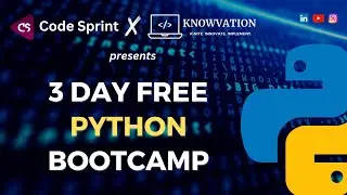 Python Boot Camp || Day 2 || Code Sprint X Knowvation