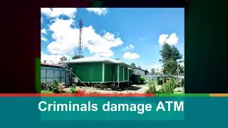 Criminals damage ATM