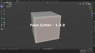 Face Cutter version 1.3.0 - snapping division on the cutting line (blender addon)