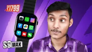 Budget *Bt Calling* Smartwatch With Dynamic island ⚡️and 2.02 inch Amoled Display | S9 Max Review 🔥