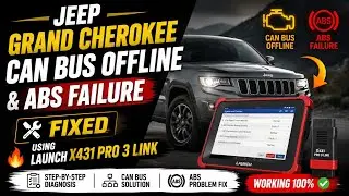 Jeep Grand Cherokee CAN Bus Offline & ABS Failure Fix Using Launch X431 Pro 3 Link 🛠️🔥
