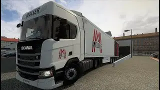 #ETS2 sound MOD SCANIA S-R NG / MULLER COMBO SKIN / REALISTIC SOUND / REALISTIC DRIVING #promods