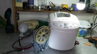 Ekmek yapma makinesi motorundan 220 volt elektrik üretimi mümkün.