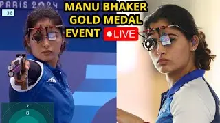 Manu Bhaker Olympics Match Live | 25M Air Pistol Women's Final Match | Paris Olympics 2024 | Silver