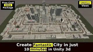 Create Fantastic City in just 10 minutes with AI traffic in unity 3d | unity tutorial for beginners