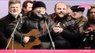 Ю.Шевчук на Болотной 4.02.2012 - Ой, мороз, мороз + Родина