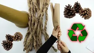 WHAT DID I DO WITH THE WASTE PAPER AND PINE CONES? / Super Recycling