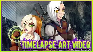 Rainbow's Let's Play Title Cards: The Witcher
