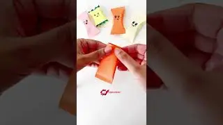 Candy pouch making #shorts #how #youtubeshorts #craft #papercraft #simple #art #diy #candy #gift#bag