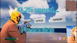 The SMOOTHEST Fortnite 0.25 SPEED Freebuild…