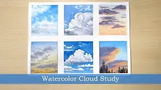 Watercolor Cloud Study Process
