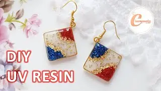 UV レジン | DIY UV Resin Craft & Accessories |No mold Make your own Bezel Frame | Step By Step Tutorial