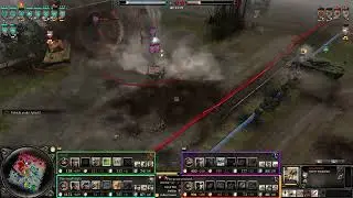 Coh2 AVRE vs unlucky blob of rocket artillery