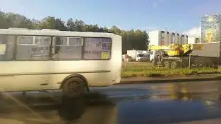 поездка на автобусе лиаз 5292.67 (2019 г.в) а403ум174, маршрут 18, ж/д вокзал автобусный парк