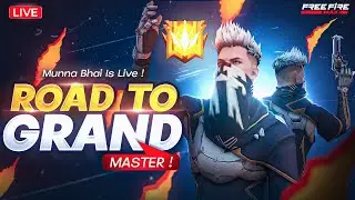 Grandmaster Lobby Live Rank Push Free Fire Telugu  - Munna Bhai is Live  - Telugu Gaming Live 