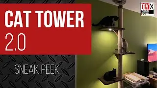 Cat Tower 2.0 Sneak Peek #diy #shorts