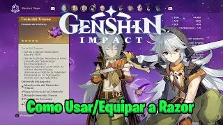 Como Usar/Equipar a Razor Build Genshin Impact