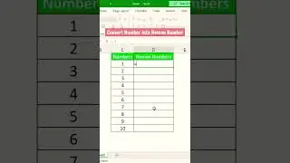 Excel Function to get Roman Number 