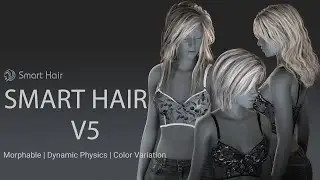 CC3/CC4-iClone7/iClone8 - Smart Hair V5 - 5 Pack